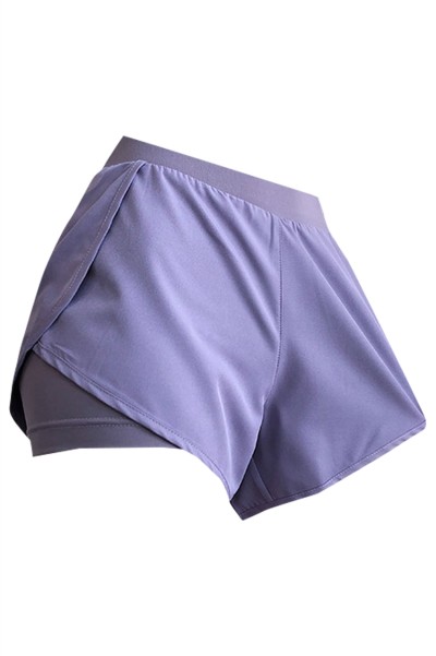 Fitness shorts women's anti-glare running loose quick-drying sports pants high waist fake two-piece yoga hot pants sports hot pants sports wide pants high waist sports pants SKSP030 detail view-16